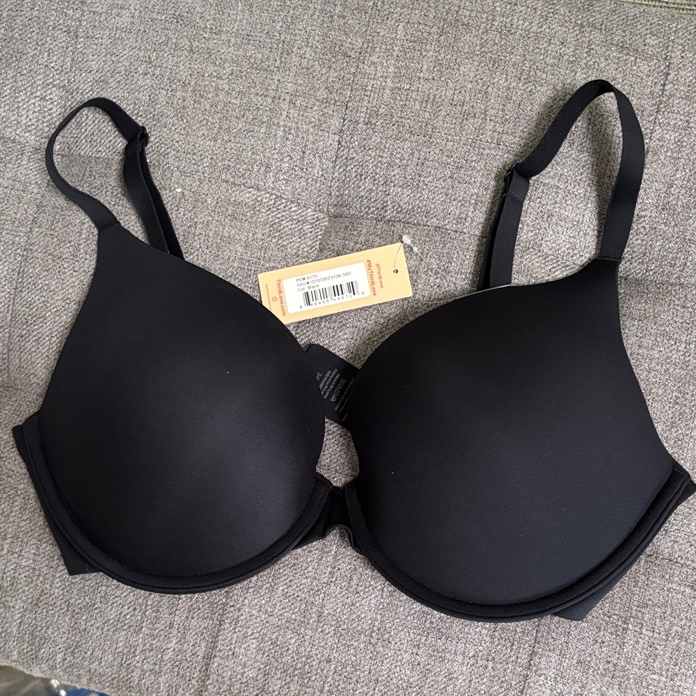 ThirdLove zero edge push up Black Bra